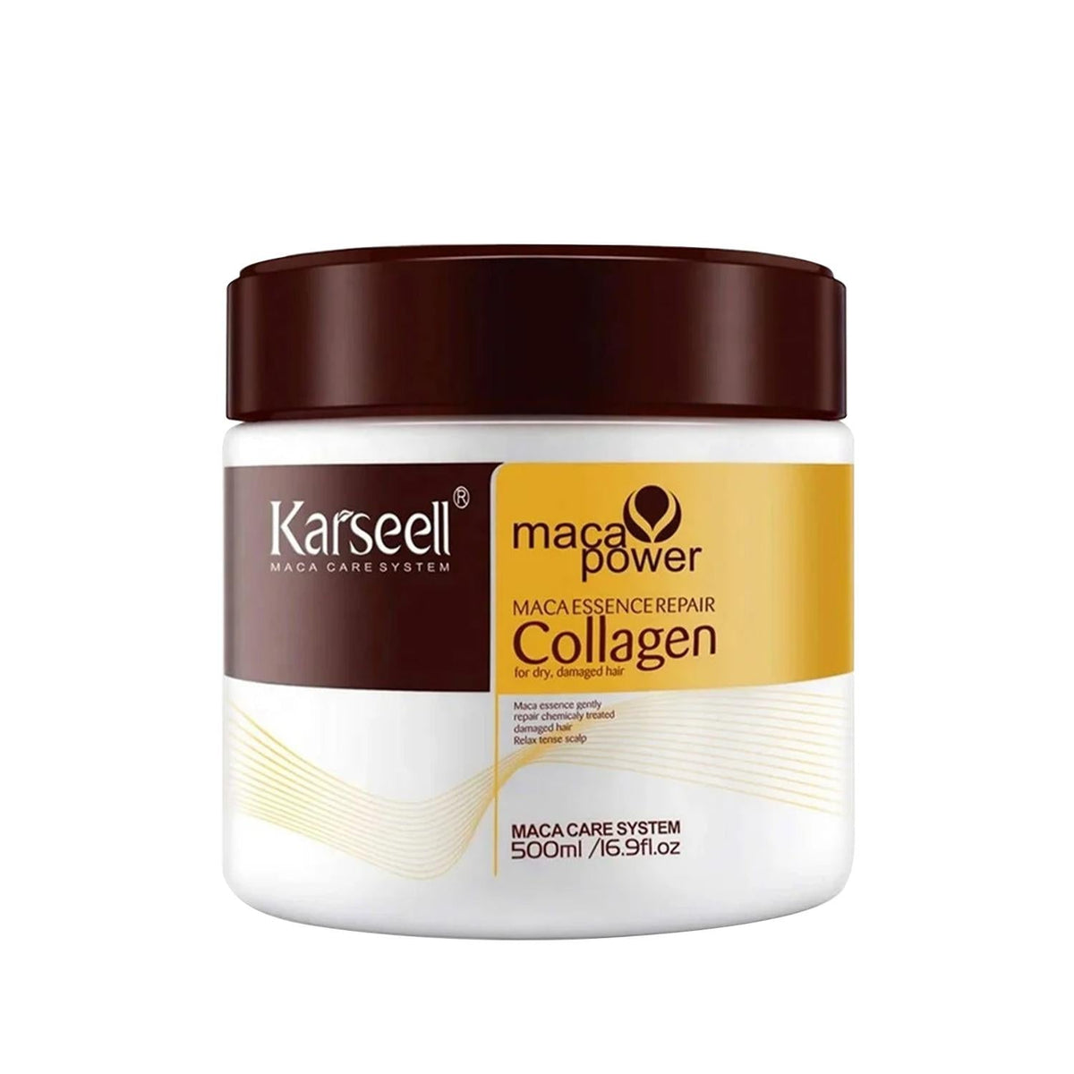 Karseell Maca Power Collagen Hair Mask - 500ml Nourishing Repair for Damaged HairShampooTorqelo.com