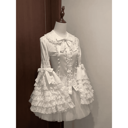 Kawaii Flare Sleeve Bow BlouseShirts & BlousesTorqelo.com