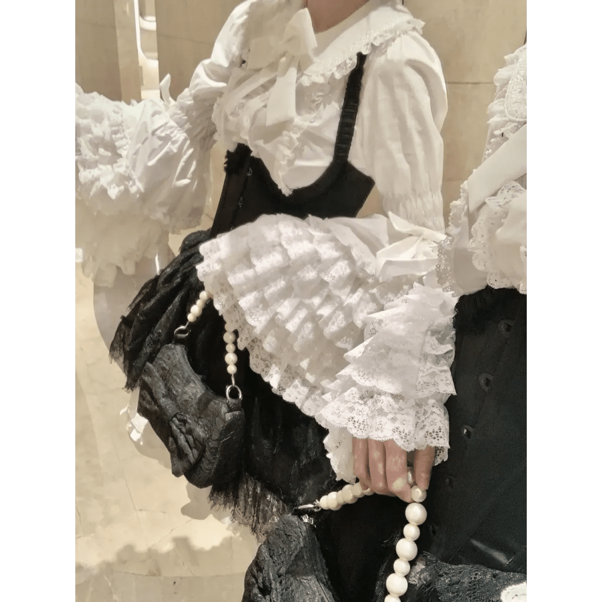 Kawaii Flare Sleeve Bow BlouseShirts & BlousesTorqelo.com