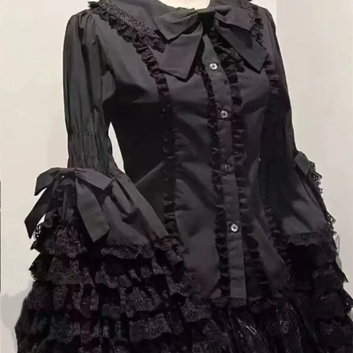 Kawaii Flare Sleeve Bow BlouseShirts & BlousesTorqelo.com