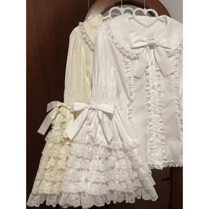Kawaii Flare Sleeve Bow BlouseShirts & BlousesTorqelo.com