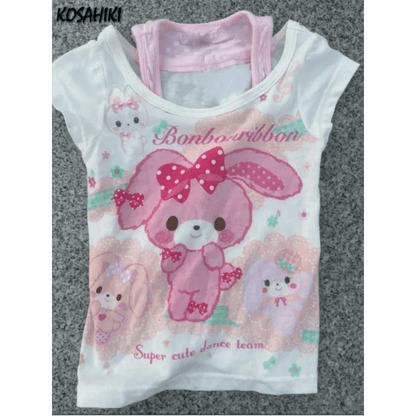 Kawaii Grunge Cartoon T-ShirtWomen T-shirtsTorqelo.com