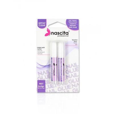 Nascita _effaf: Clear False Nail Adhesive - Strong, Long Lasting Artificial Nail Glue for Professional Nail Art, Bubble-Free Application by Beauty Care Bag
