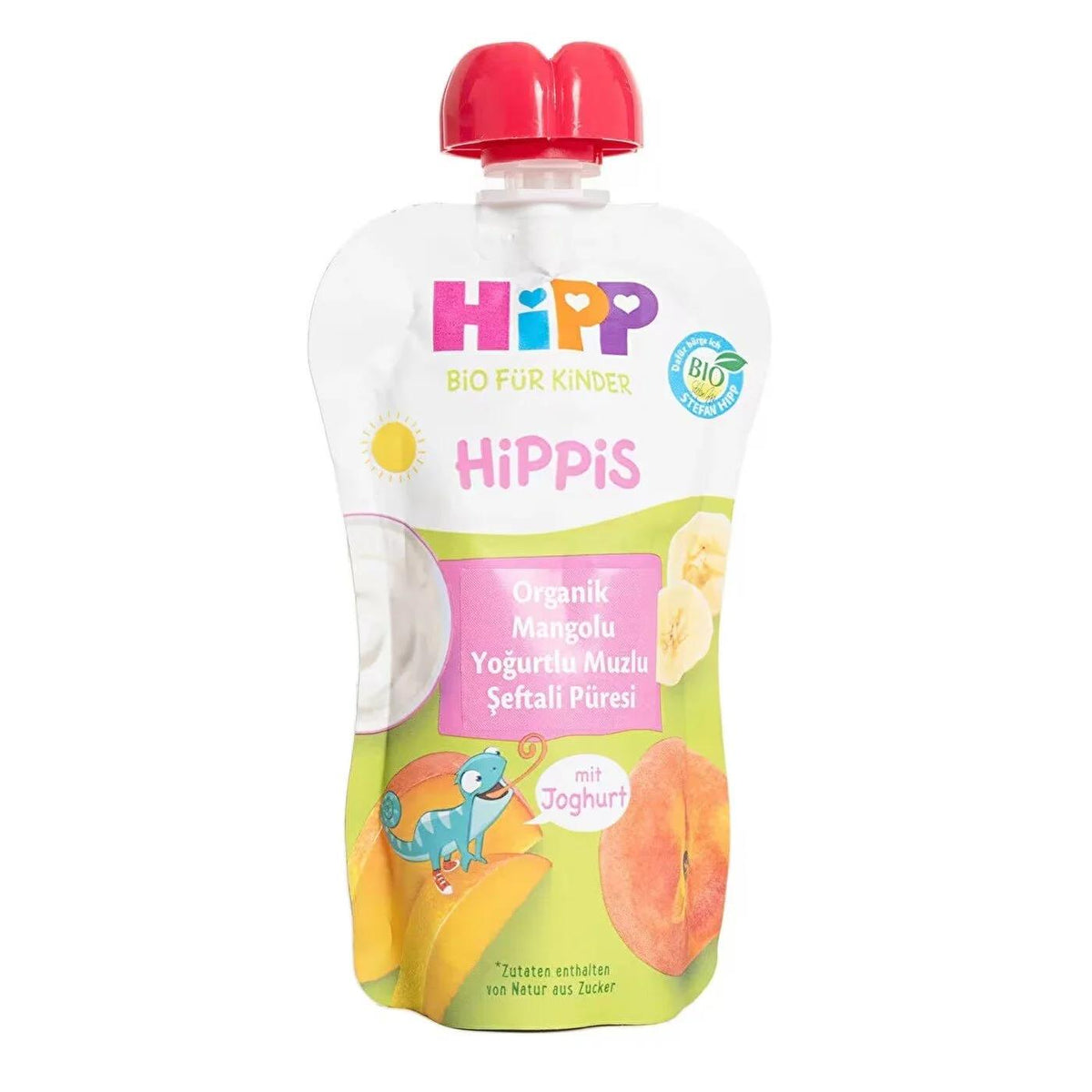 HiPP Organic Mango Yogurt Banana Peach Puree Pouch 100g by Beauty Care Bag