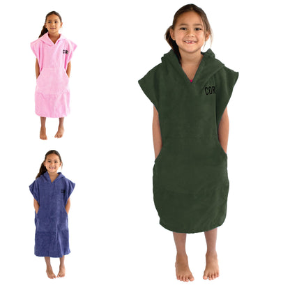 Kids Changing Towel Poncho - Solid Colors by COR Surf