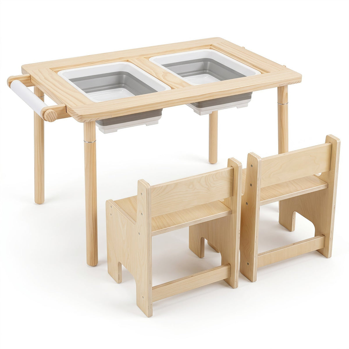 Kids Activity Table and Chair Set with Adjustable HeightKids Table & Chair SetTorqelo.com