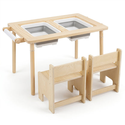 Kids Activity Table and Chair Set with Adjustable HeightKids Table & Chair SetTorqelo.com