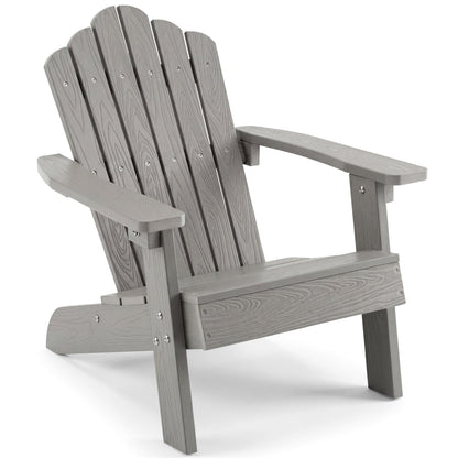 Kids Adirondack Chair All-weather Outdoor Chair for Children with Tilted High BackrestTorqelo.com