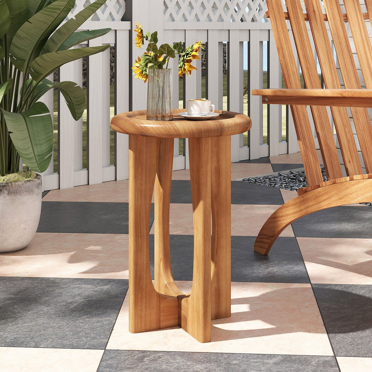 Kids Adirondack Chair All-weather Outdoor Chair for Children with Tilted High BackrestTorqelo.com