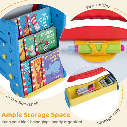 Kids Art Easel 4-in-1 Double Sided Magnetic BoardArt EaselTorqelo.com