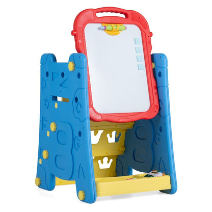 Kids Art Easel 4-in-1 Double Sided Magnetic BoardArt EaselTorqelo.com