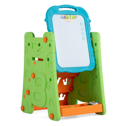Kids Art Easel 4-in-1 Double Sided Magnetic BoardArt EaselTorqelo.com