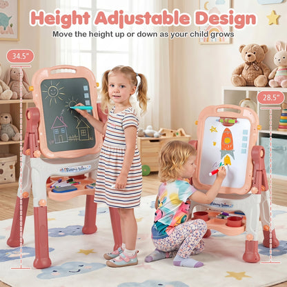Kids Art Easel with Adjustable Height & 22 AccessoriesArt EaselTorqelo.com