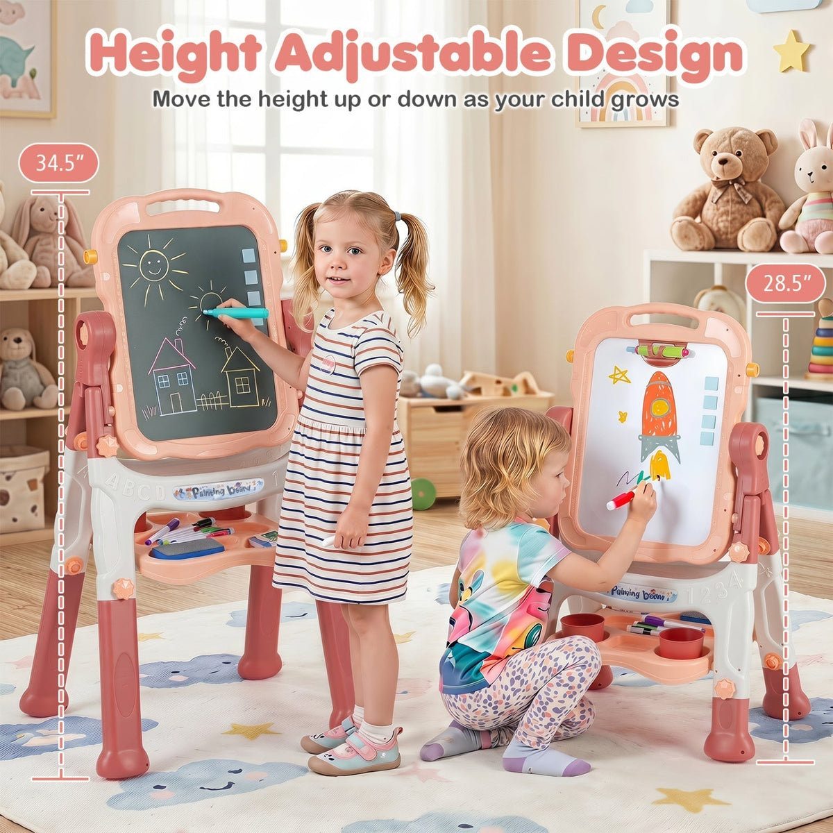 Kids Art Easel with Adjustable Height & 22 AccessoriesArt EaselTorqelo.com
