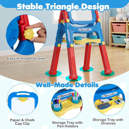 Kids Art Easel with Adjustable Height & 22 AccessoriesArt EaselTorqelo.com