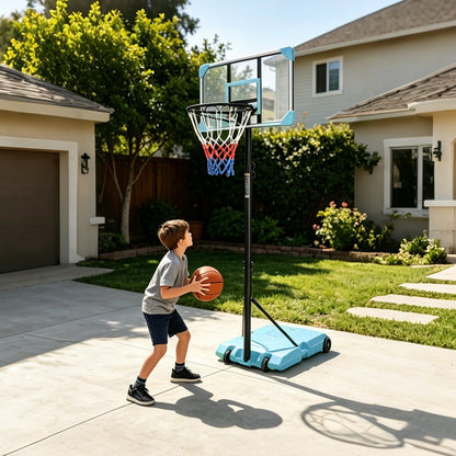 Kids Basketball Hoop Adjustable 5.6-7ft with WheelsBasketball HoopTorqelo.com