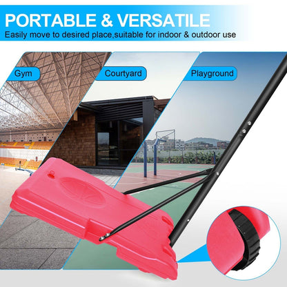 Kids Basketball Hoop Adjustable 5.6-7ft with WheelsBasketball HoopTorqelo.com
