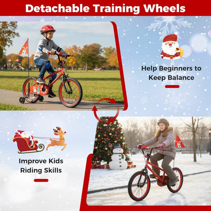 Kids Bike 12-18 Inch with Training Wheels & Christmas MusicKids BikeTorqelo.com