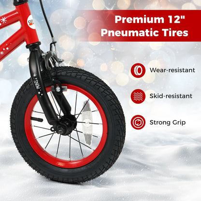 Kids Bike 12-18 Inch with Training Wheels & Christmas MusicKids BikeTorqelo.com