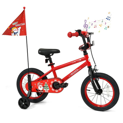 Kids Bike 12-18 Inch with Training Wheels & Christmas MusicKids BikeTorqelo.com