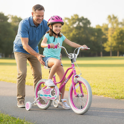 Kids Bike 12-18 Inch with Training Wheels - PinkKids BikeTorqelo.com