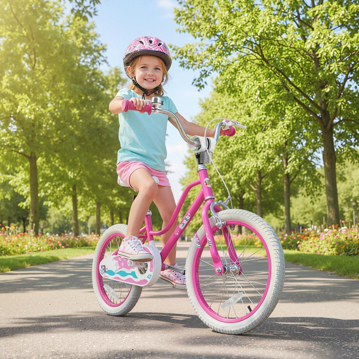 Kids Bike 12-18 Inch with Training Wheels - PinkKids BikeTorqelo.com