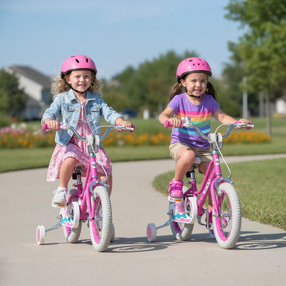 Kids Bike 12-18 Inch with Training Wheels - PinkKids BikeTorqelo.com