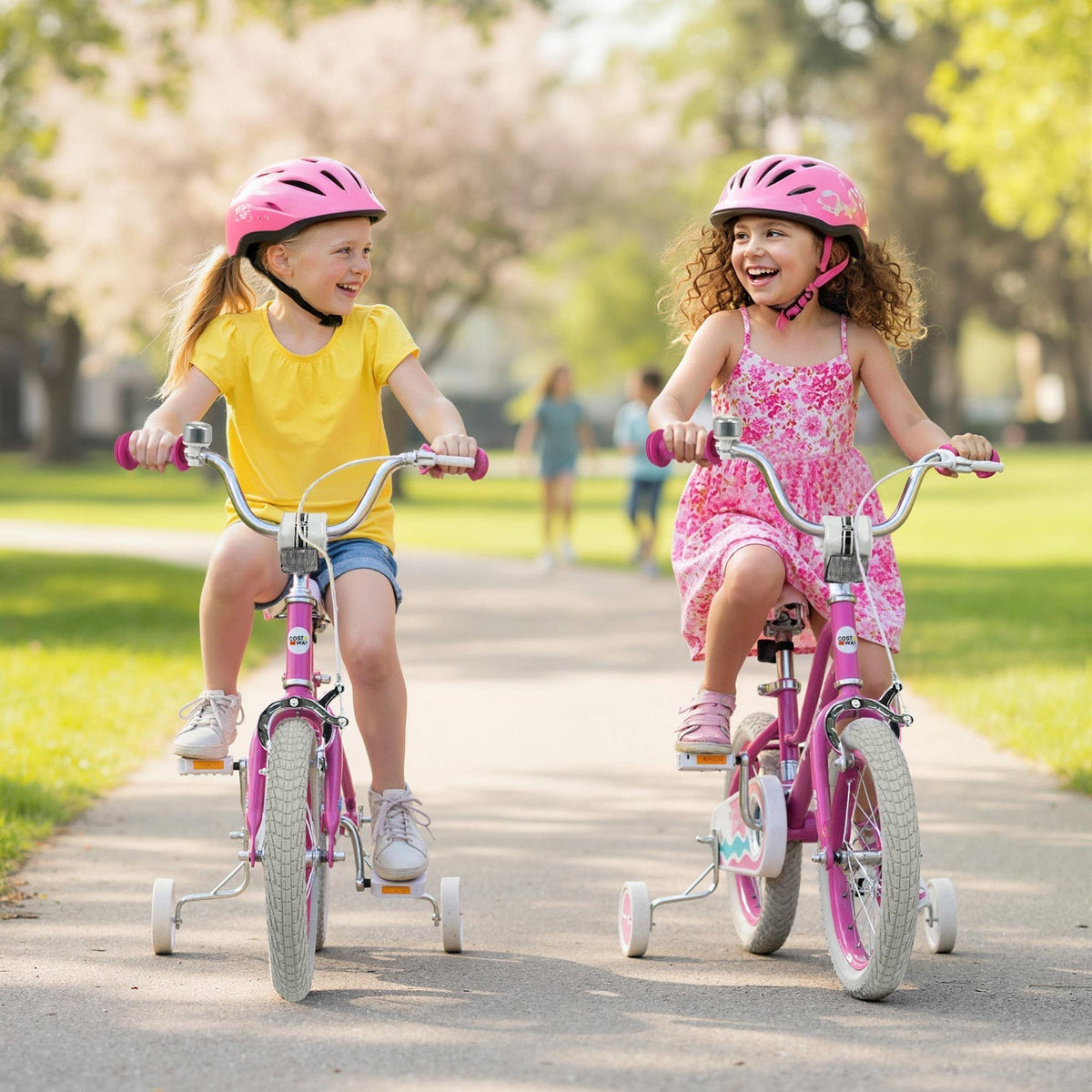 Kids Bike 12-18 Inch with Training Wheels - PinkKids BikeTorqelo.com