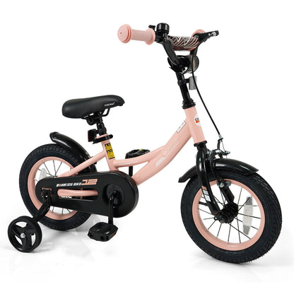 Kids Bike 12-18 Inch with Training Wheels - PinkKids BikeTorqelo.com