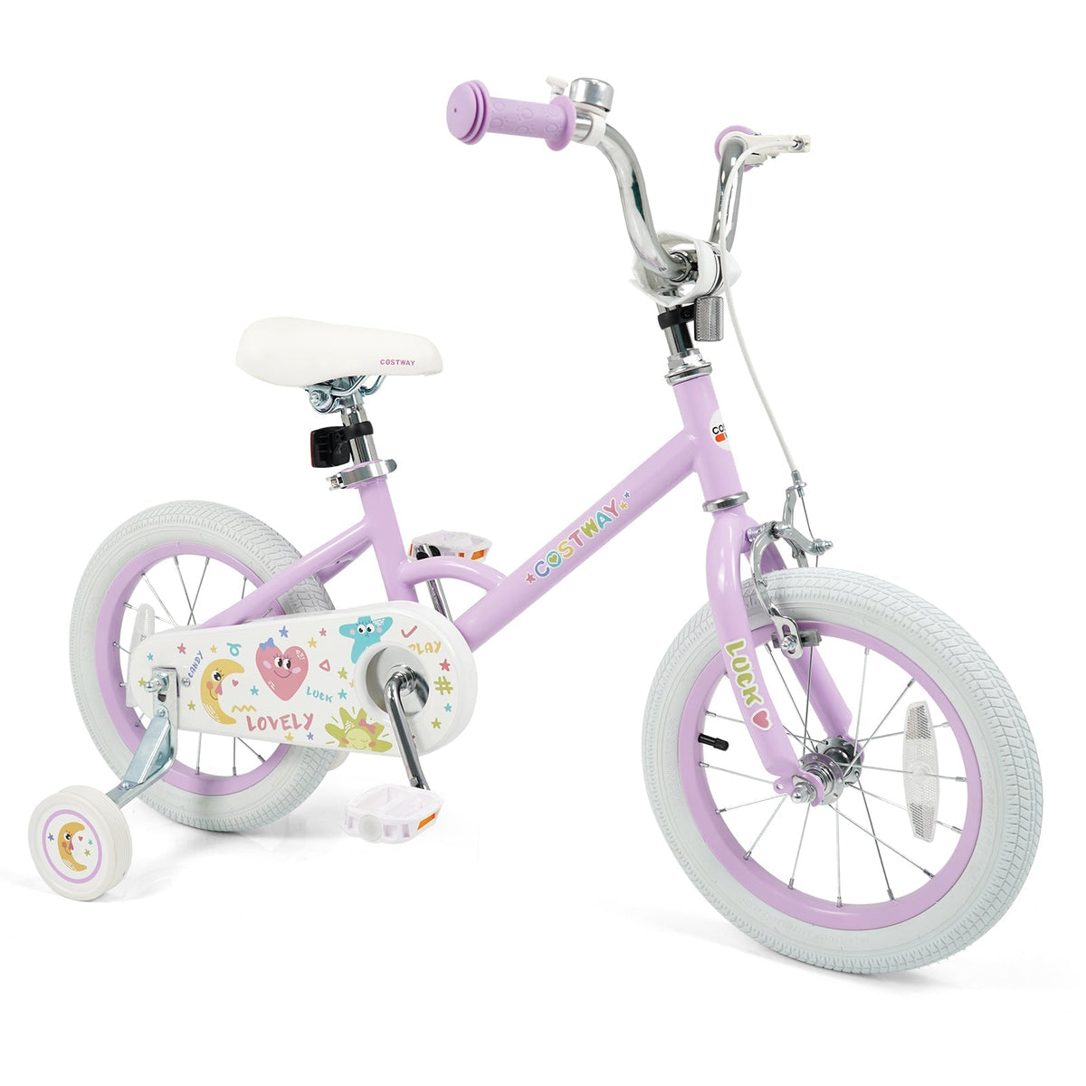 Kids Bike 12-18 Inch with Training Wheels - PurpleKids BikeTorqelo.com