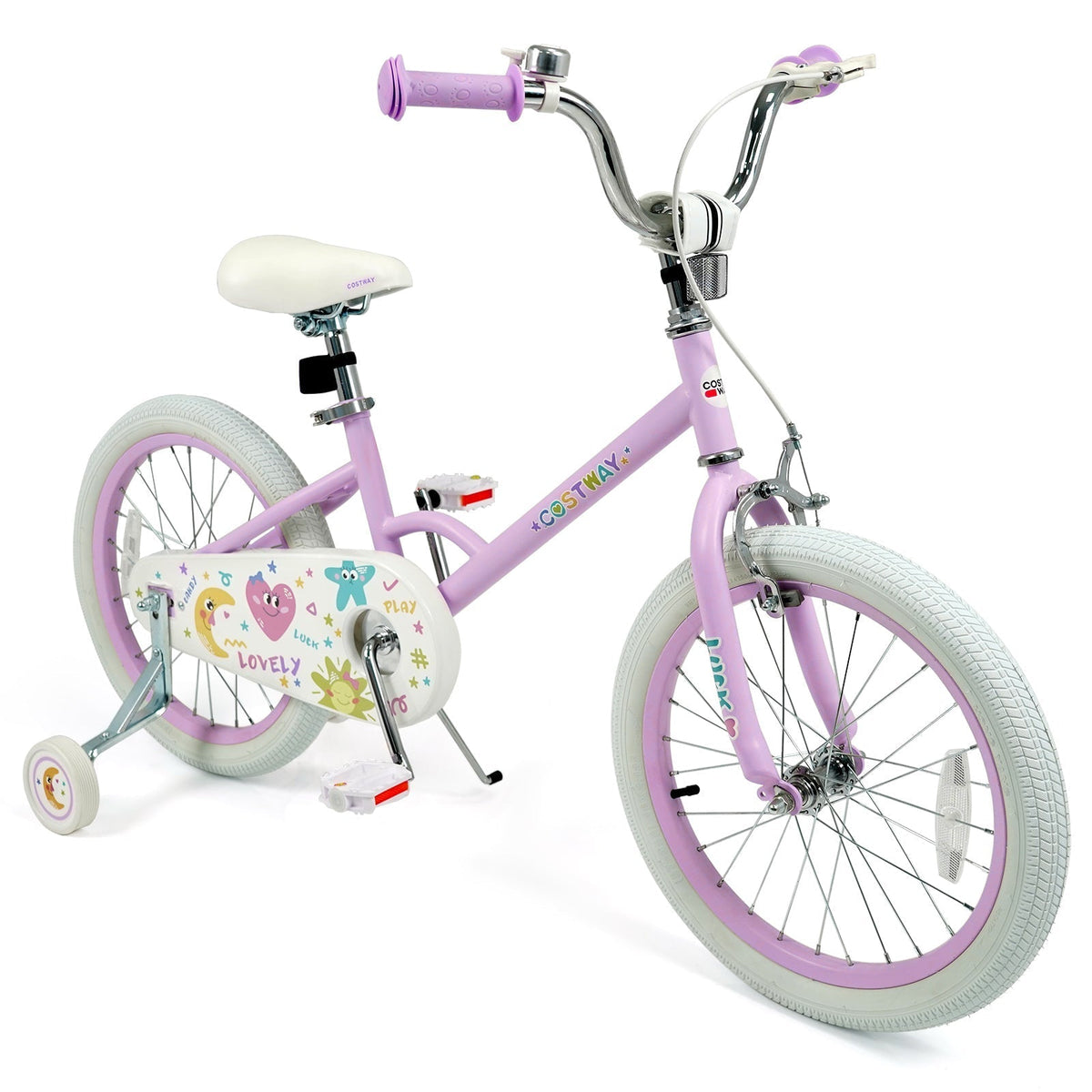 Kids Bike 12-18 Inch with Training Wheels - PurpleKids BikeTorqelo.com