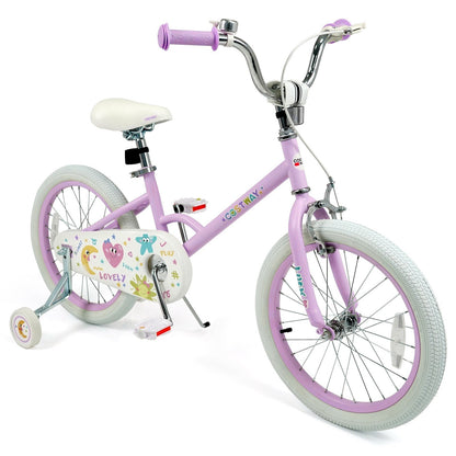 Kids Bike 12-18 Inch with Training Wheels - PurpleKids BikeTorqelo.com