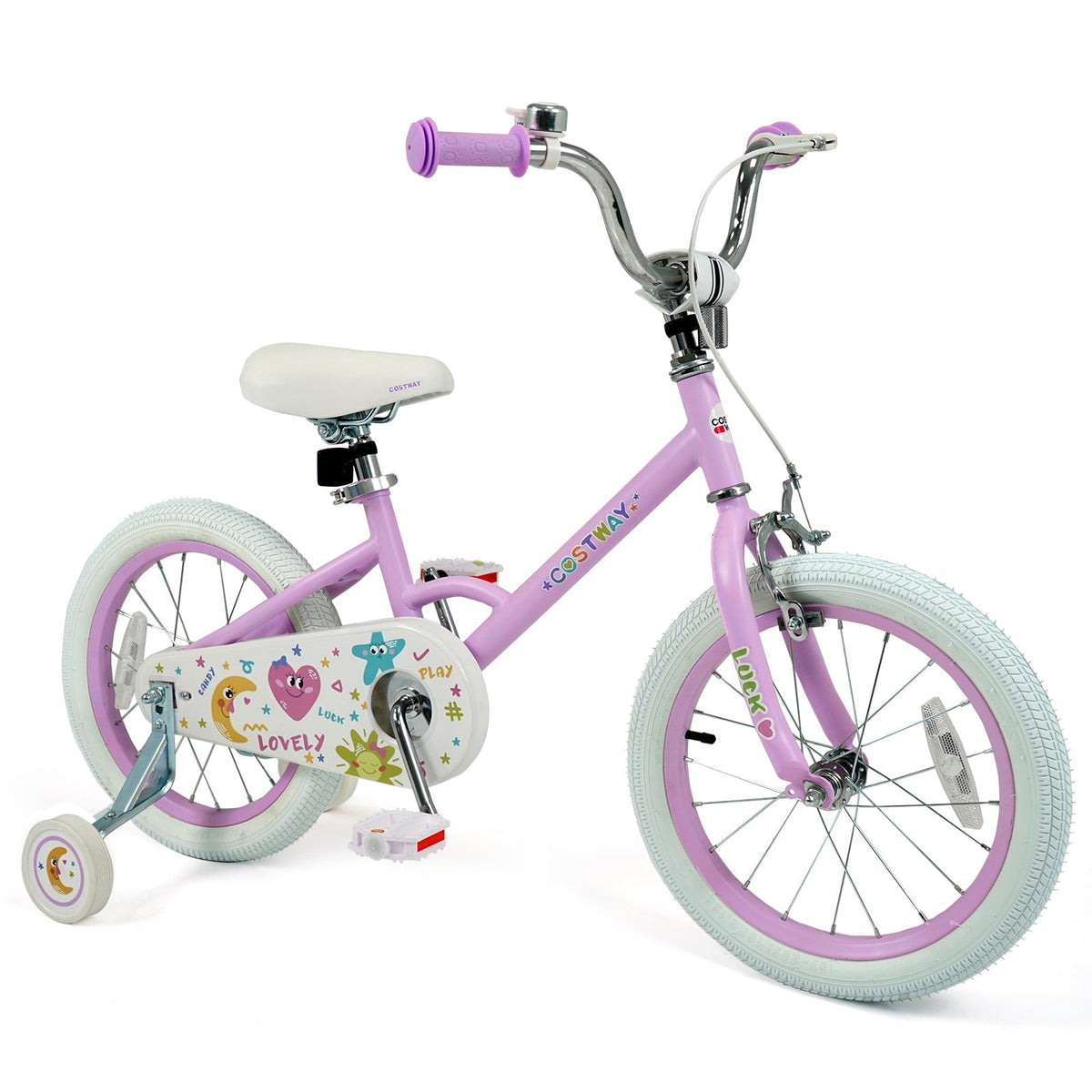 Kids Bike 12-18 Inch with Training Wheels - PurpleKids BikeTorqelo.com
