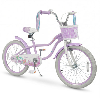 Kids Bike 12-20 Inch with Training Wheels & Basket PurpleKids BikeTorqelo.com