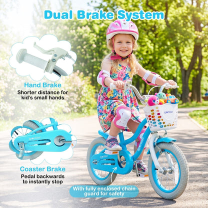 Kids Bike 12 Inch with Training Wheels and Adjustable SeatKids BikeTorqelo.com
