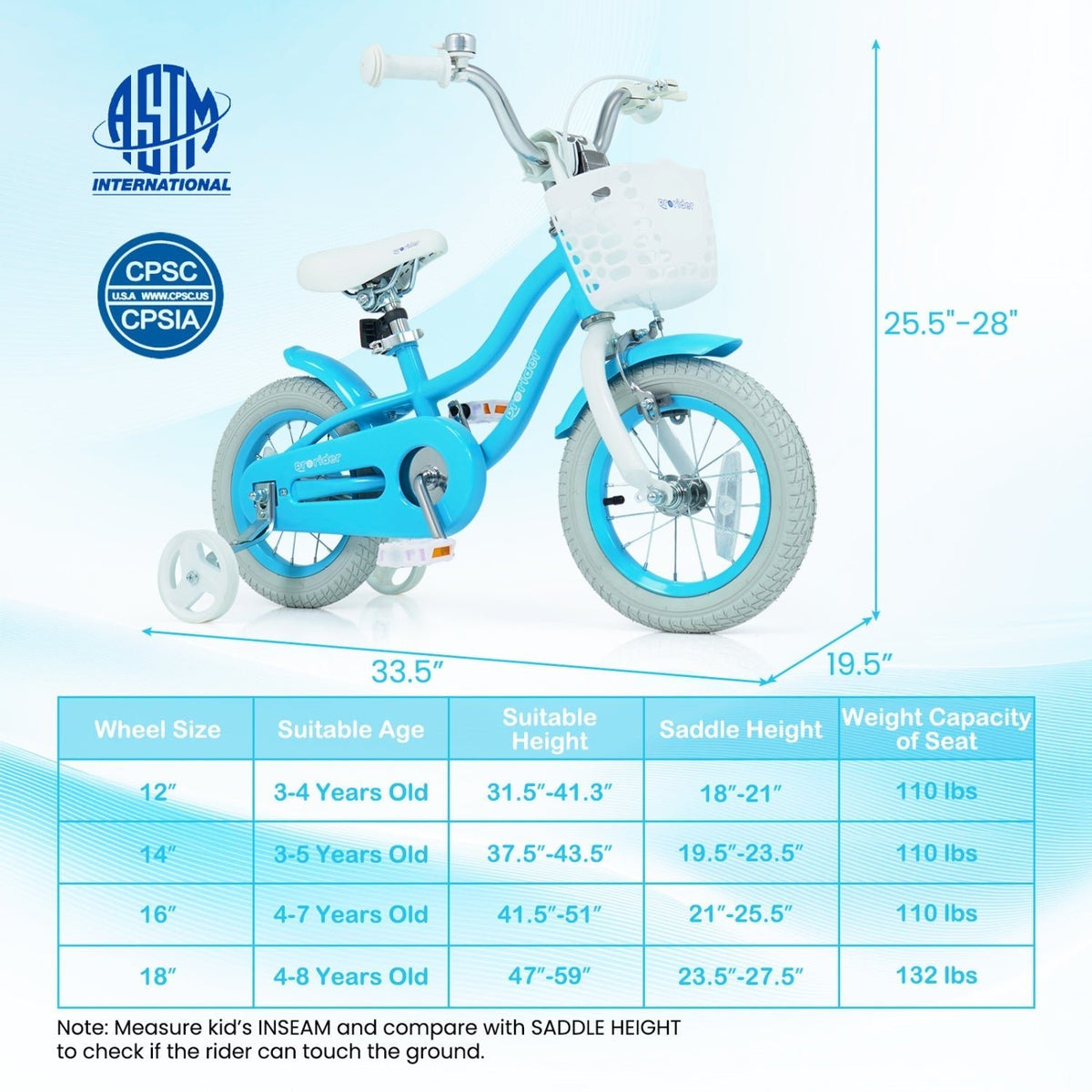 Kids Bike 12 Inch with Training Wheels and Adjustable SeatKids BikeTorqelo.com