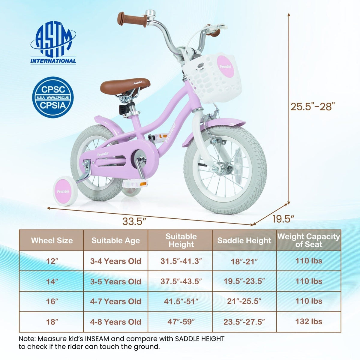 Kids Bike 12 Inch with Training Wheels and Storage BasketKids BikeTorqelo.com