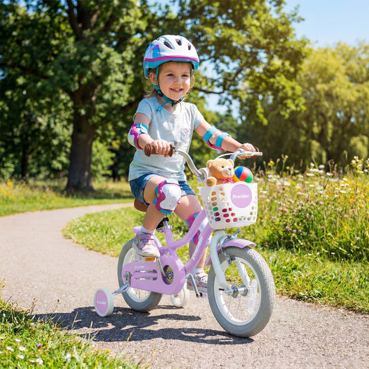 Kids Bike 12 Inch with Training Wheels and Storage BasketKids BikeTorqelo.com