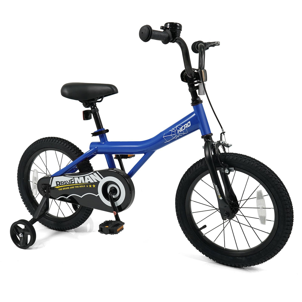 Kids Bike 14-Inch with Removable Training Wheels NavyKids BikeTorqelo.com