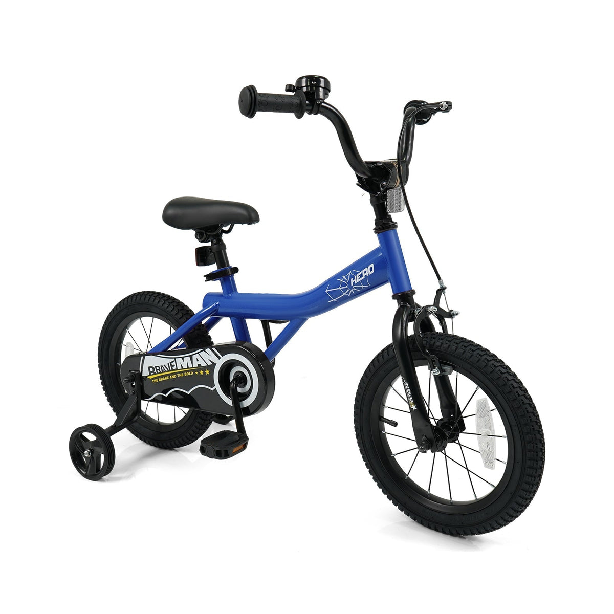 Kids Bike 14-Inch with Removable Training Wheels NavyKids BikeTorqelo.com
