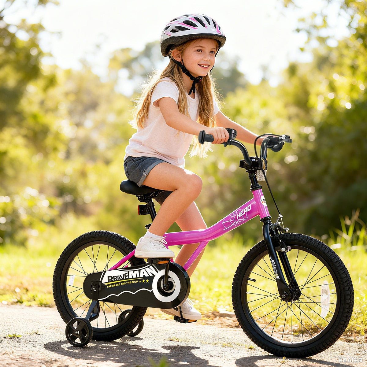 Kids Bike 14-Inch with Removable Training Wheels PinkKids BikeTorqelo.com