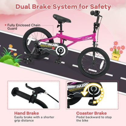 Kids Bike 14-Inch with Removable Training Wheels PinkKids BikeTorqelo.com
