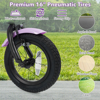 Kids Bike with Training Wheels 12-18 Inch - PurpleKids BikeTorqelo.com