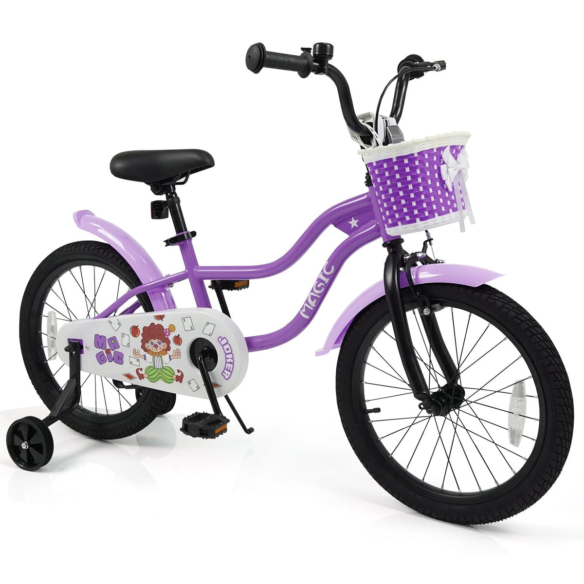 Kids Bike with Training Wheels 12-18 Inch - PurpleKids BikeTorqelo.com