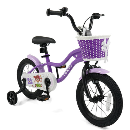 Kids Bike with Training Wheels 12-18 Inch - PurpleKids BikeTorqelo.com