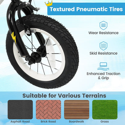 Kids Bike with Training Wheels 12-18 Inch WhiteKids BikeTorqelo.com