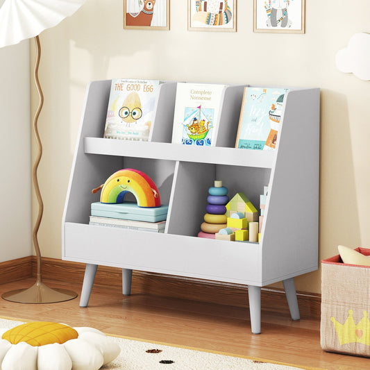 Kids Bookshelf and Toy Organizer 5-Cube Storage UnitKids Storage FurnitureTorqelo.com