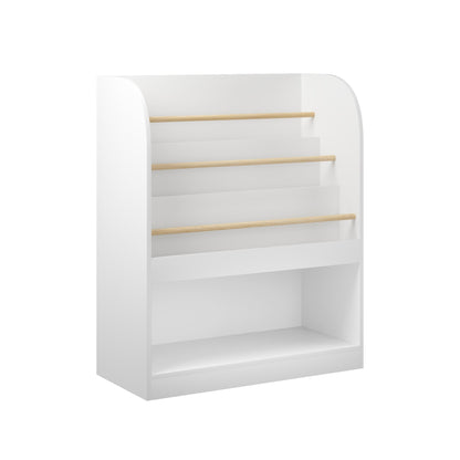 Kids Bookshelf with 3-Tier Front-Facing Display & Toy StorageKids BookshelfTorqelo.com
