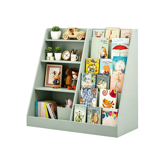 Kids Bookshelf with Toy Storage Organizer, 34.65" Multi-TierBookshelfTorqelo.com