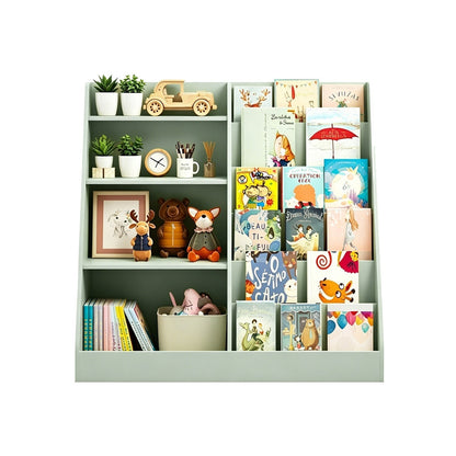 Kids Bookshelf with Toy Storage Organizer, 34.65" Multi-TierBookshelfTorqelo.com